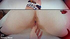 Teen Redhead Aria Carson Rims and Fucks Older Guy with Monster Cock