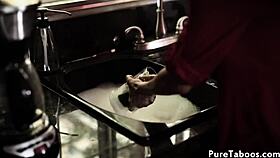 Passionate Glam Teen Drilled in Forbidden Threesome