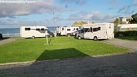 filthy kiwi milf pisses outdoors at campground.