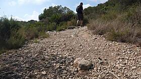 Aixmen La Cubana fucks in car woods