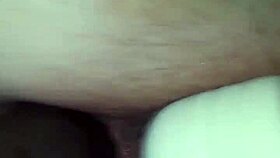 wife engages in anal sex while using her toy