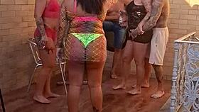 Milf rides tattooed cock?