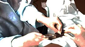 Mistress April Dominates Bound Lesbian Whore in Rosen Garden