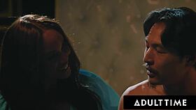 August Skye Wants Husband to Watch Lesbian Fuck with Connie Perignon