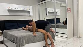 I waited for my husband to finish his shower, naked on the bed, craving him