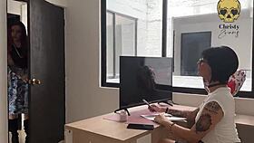 Intense lesbian therapy ravages the mature widow's wet pussy with scissoring and licking.