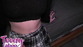 Neighbors daughter kitty lockout turns into hot fuck