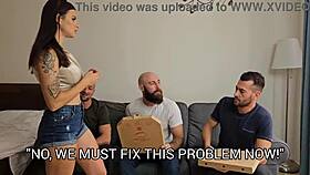 BILLIE STAR GETS WET IN 3-ON-1 DP DAP ATM