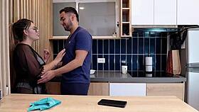 latina whore with big ass rides monster cock in various positions while husband is away