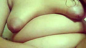 Latina woman exhibits sensual body touches