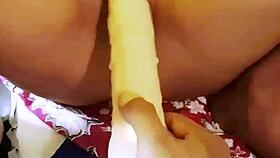 Dildo Brings Multiple Orgasms to Latina Amateur