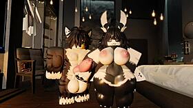 i got my cute goth pussy stretched by a furry's huge cock in roblox