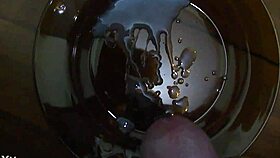 Group bukkake session with intense banging