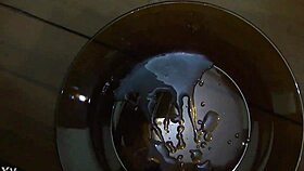 Group bukkake session with intense banging