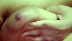 Latina woman exhibits sensual body touches