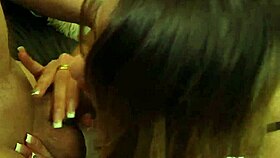 Sucking Old Man's Thick Cock Deepthroat And Riding Him Hard Like A Nasty Slut