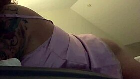 Pink Satin Leads to Intense Orgasm