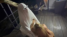 Big Cock Ghost Fucks Colombian Blonde With Big Tits And Big Ass Outdoors Cum In Mouth Karen Sleent