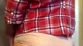 Watch this sexy petite milf tease with her panties and plump ass.