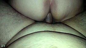 Anal ride while friend watches