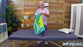 hairy redhead adora bell gets her plump pussy toyed by masseur