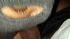 Intense Sloppy Blowjob On Patio