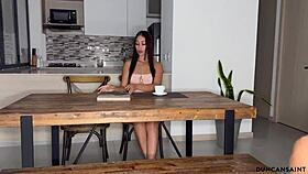 Pretty latina says, 'I need a fat dick stretching my tight pussy'