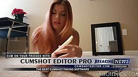 jerk-off instructions from blonde camgirl with toys and domination