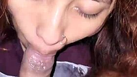 She sucks me before the anal fuck