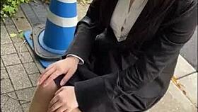 หญิงสำนักงานเอเชียนโดนล่อลวงในโรงแรมเพื่อเซ็กซ์ส่วนตัวและวิดีโอเย็ดญี่ปุ่น