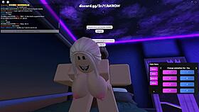 Blonde whore in action