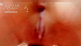 i fucked mai and creampied her shaved pussy, cum everywhere