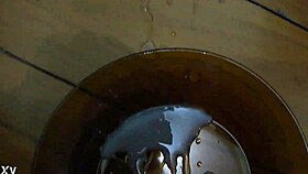 Group bukkake session with intense banging