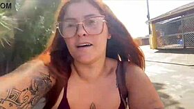 What a sweaty pussy flashing on the street while biking!
