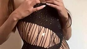 Roommate Dominates Girlfriend in Lingerie During Fucking