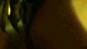 Tied up slave in a bathtub punished by lesbian madame