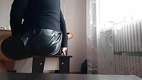 my hot secretary masturbates in the office