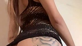 Roommate Dominates Girlfriend in Lingerie During Fucking