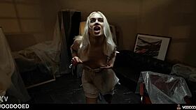 Blonde Girl Possessed by Demon Undergoes Pussy Exorcism, Squirting Evil Away