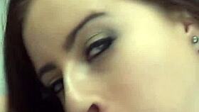 Brunette Babe BJ and ANAL in Restroom