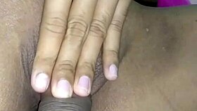 tight shaved pussy spread wide for amateur cock rubbing and creampie