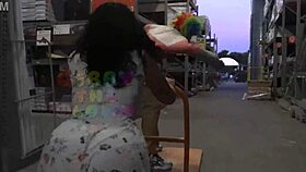 hey, check out queen rogue and gibby the clown's home depot sextape full video