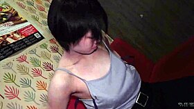 I eat my gf in our parents room while they are in the kitchen