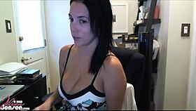 hairy pussy jelena jensen plays with big boobs