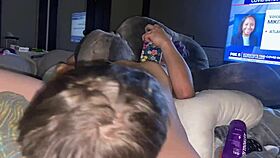 Nurse Uses Purple Toy For Intense Orgasm In Hospital