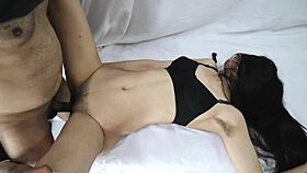 lured horny skinny woman with cash for intense fucking