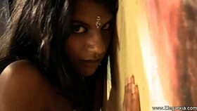 Hot Indian girl undresses seductively