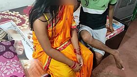 Indian guy fucks Bengali woman in kitchen roleplay