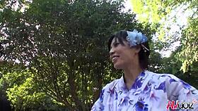 Saki Aoyama Blows Hard Cock With Big Tits Uncensored