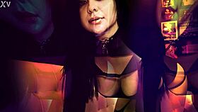 rough pounding rei sky covering her stomach in jizz